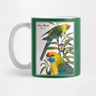 AUSTRALIA : Green Rosella Travel Advertising Print Mug